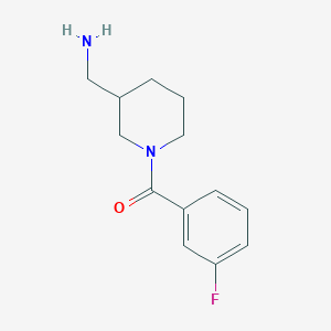 [1-(3-Fluorobenzoyl)piperidin-3-yl]methanamine
