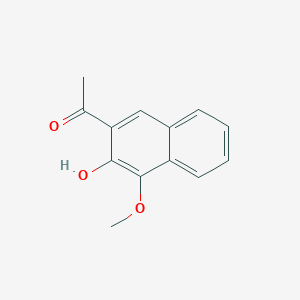 molecular formula C13H12O3 B14646895 Ethanone, 1-(3-hydroxy-4-methoxy-2-naphthalenyl)- CAS No. 52749-64-1