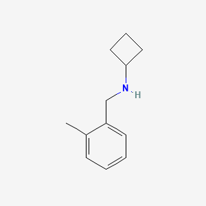 N-[(2-methylphenyl)methyl]cyclobutanamine