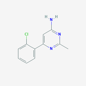 6-(2-Chlorophenyl)-2-methylpyrimidin-4-amine