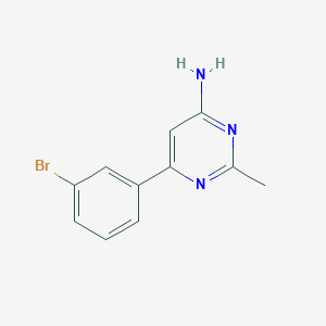 6-(3-Bromophenyl)-2-methylpyrimidin-4-amine