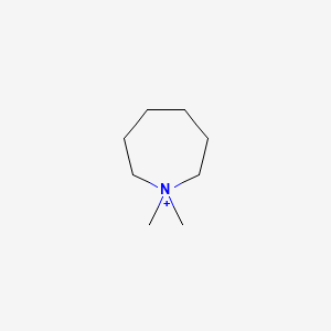 molecular formula C8H18N+ B14646946 1H-Azepinium, hexahydro-1,1-dimethyl- CAS No. 54627-86-0