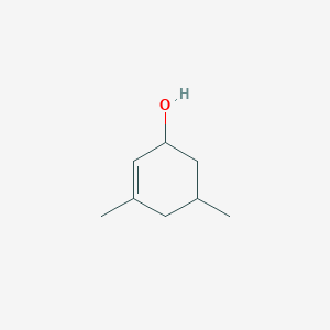 molecular formula C8H14O B14646971 3,5-Dimethylcyclohex-2-en-1-ol CAS No. 54497-32-4