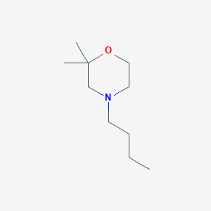 molecular formula C10H21NO B14646993 4-Butyl-2,2-dimethylmorpholine CAS No. 52250-72-3