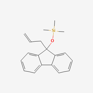 molecular formula C19H22OSi B14647001 Trimethyl{[9-(prop-2-en-1-yl)-9H-fluoren-9-yl]oxy}silane CAS No. 51519-04-1
