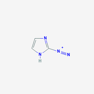 molecular formula C3H3N4+ B14647018 1H-imidazole-2-diazonium CAS No. 53485-21-5