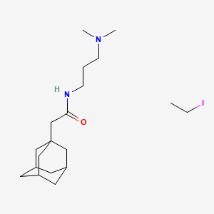 molecular formula C19H35IN2O B14647049 N-(3-(Dimethylamino)propyl)-1-adamantaneacetamide ethyl iodide CAS No. 54099-15-9
