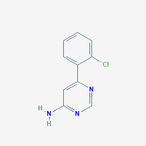 molecular formula C10H8ClN3 B1464713 6-(2-氯苯基)嘧啶-4-胺 CAS No. 1249345-65-0