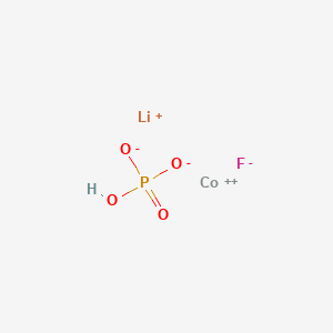 molecular formula CoFHLiO4P B14647194 Cobalt(2+) lithium fluoride hydrogen phosphate (1/1/1/1) CAS No. 52934-02-8