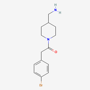 ({1-[(4-Bromophenyl)acetyl]piperidin-4-yl}methyl)amine