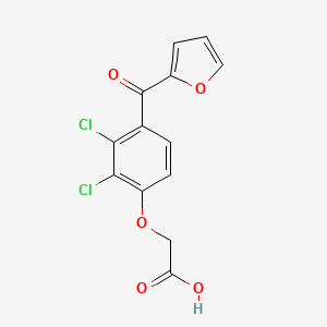 molecular formula C13H8Cl2O5 B14647213 Acetic acid, (2,3-dichloro-4-(2-furoyl)phenoxy)- CAS No. 55901-72-9