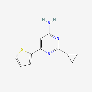 2-Cyclopropyl-6-(thiophen-2-yl)pyrimidin-4-amine