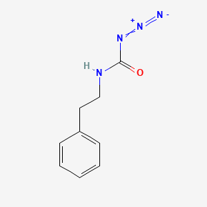 molecular formula C9H10N4O B14647273 Carbamic azide, (2-phenylethyl)- CAS No. 54614-92-5