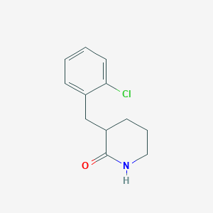 molecular formula C12H14ClNO B1464729 3-(2-Chlorobenzyl)-2-piperidone CAS No. 1260766-37-7