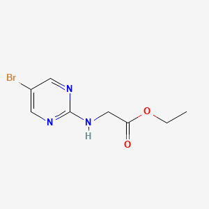 molecular formula C8H10BrN3O2 B1464730 Ethyl 2-(5-bromopyrimidin-2-ylamino)acetate CAS No. 1159823-83-2