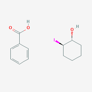 molecular formula C13H17IO3 B14647324 benzoic acid;(1R,2R)-2-iodocyclohexan-1-ol CAS No. 54826-40-3