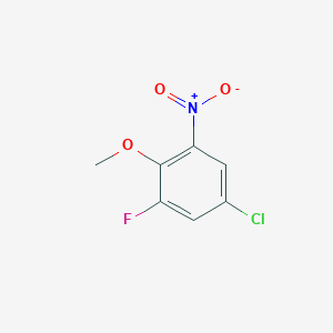 molecular formula C7H5ClFNO3 B1464733 5-Chloro-1-fluoro-2-methoxy-3-nitrobenzene CAS No. 98404-03-6
