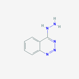 molecular formula C7H7N5 B14647339 4-Hydrazinyl-1,2,3-benzotriazine CAS No. 55270-92-3