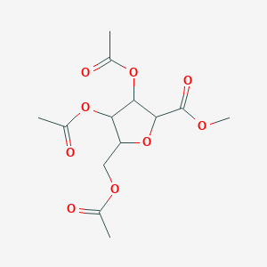 molecular formula C13H18O9 B14647349 Methyl 3,4,6-tri-o-acetyl-2,5-anhydrohexonate CAS No. 52492-46-3
