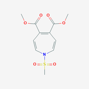 molecular formula C11H13NO6S B14647384 Dimethyl 1-(methanesulfonyl)-1H-azepine-4,5-dicarboxylate CAS No. 51832-44-1