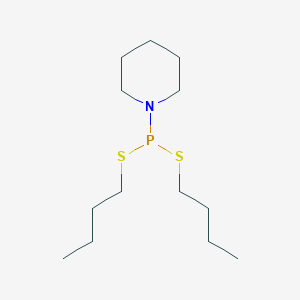 molecular formula C13H28NPS2 B14647394 Dibutyl piperidin-1-ylphosphonodithioite CAS No. 53431-24-6