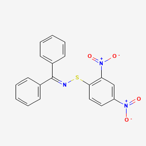 molecular formula C19H13N3O4S B14647440 Benzenesulfenamide, N-(diphenylmethylene)-2,4-dinitro- CAS No. 54884-24-1