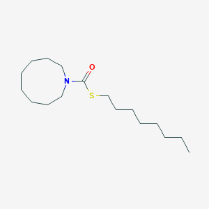 molecular formula C17H33NOS B14647447 S-Octyl azonane-1-carbothioate CAS No. 51861-65-5