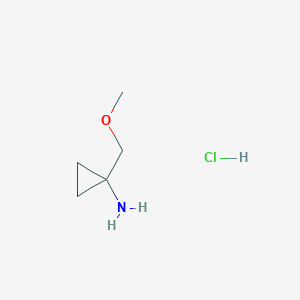 molecular formula C5H12ClNO B1464749 1-Methoxymethyl-cyclopropylamine hydrochloride CAS No. 1220040-06-1