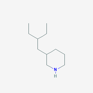 molecular formula C11H23N B1464751 3-(2-Ethylbutyl)piperidine CAS No. 1220030-21-6