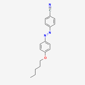 molecular formula C18H19N3O B14647534 Benzonitrile, 4-[[4-(pentyloxy)phenyl]azo]- CAS No. 53510-45-5