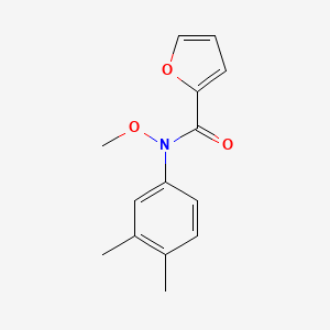 molecular formula C14H15NO3 B14647685 N-(3,4-Dimethylphenyl)-N-methoxyfuran-2-carboxamide CAS No. 51639-81-7