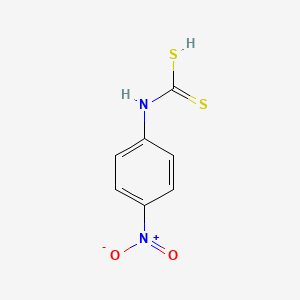 molecular formula C7H6N2O2S2 B14647691 Carbamodithioic acid, (4-nitrophenyl)- CAS No. 46233-68-5