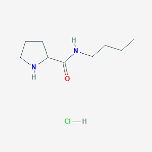 molecular formula C9H19ClN2O B1464773 N-butylpyrrolidine-2-carboxamide hydrochloride CAS No. 1236266-64-0