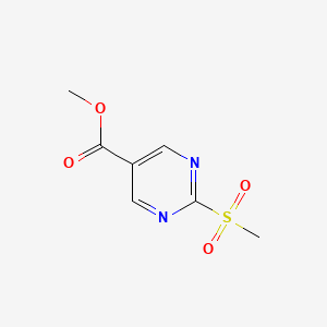 molecular formula C7H8N2O4S B1464774 methyl 2-methanesulfonylpyrimidine-5-carboxylate CAS No. 38275-49-9