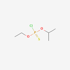 molecular formula C5H12ClO2PS B14647740 Phosphorochloridothioic acid, O-ethyl O-(1-methylethyl) ester CAS No. 51162-51-7