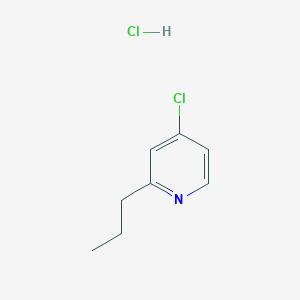molecular formula C8H11Cl2N B1464777 4-Chloro-2-propylpyridine hydrochloride CAS No. 98420-92-9