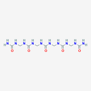 molecular formula C9H20N10O5 B14647790 1,3-Bis[[(carbamoylamino)methylcarbamoylamino]methyl]urea CAS No. 50837-30-4