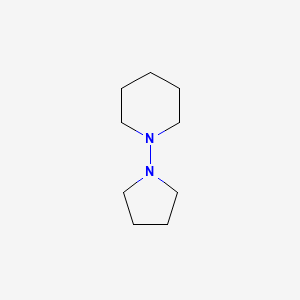 molecular formula C9H18N2 B14647816 N-(N-Pyrrolidinyl)-piperidine CAS No. 49840-66-6