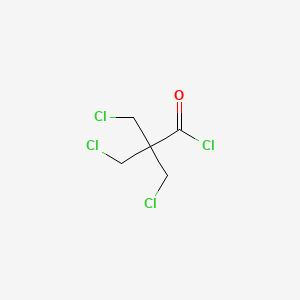 molecular formula C5H6Cl4O B14647840 Propanoyl chloride, 3-chloro-2,2-bis(chloromethyl)- CAS No. 50547-79-0