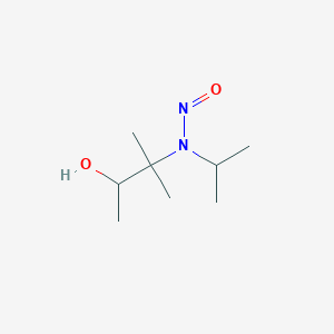 molecular formula C8H18N2O2 B14647859 N-(3-Hydroxy-2-methylbutan-2-yl)-N-propan-2-ylnitrous amide CAS No. 52135-59-8