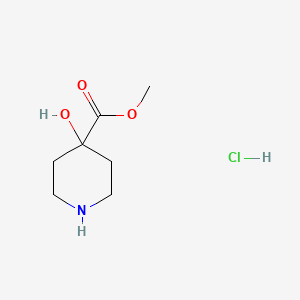 molecular formula C7H14ClNO3 B1464797 Methyl 4-hydroxypiperidine-4-carboxylate hydrochloride CAS No. 179022-53-8