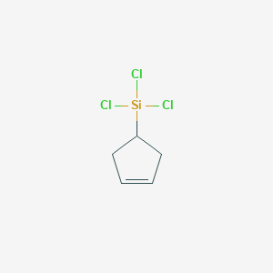 molecular formula C5H7Cl3Si B14647972 Trichloro(cyclopent-3-en-1-yl)silane CAS No. 54077-64-4
