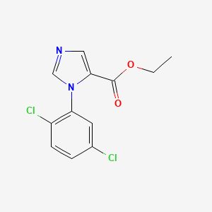 molecular formula C12H10Cl2N2O2 B1464800 Ethyl 1-(2,5-dichlorophenyl)-1H-imidazole-5-carboxylate CAS No. 893615-95-7