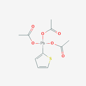 molecular formula C10H12O6PbS B14648031 Tris(acetyloxy)(thiophen-2-yl)plumbane CAS No. 53034-24-5
