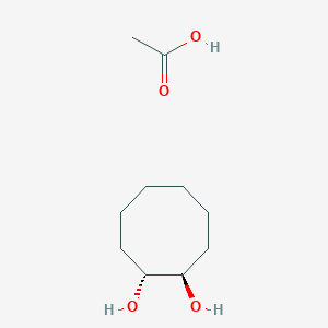molecular formula C10H20O4 B14648036 acetic acid;(1R,2R)-cyclooctane-1,2-diol CAS No. 52354-78-6