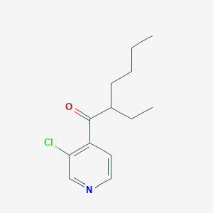 molecular formula C13H18ClNO B1464807 1-(3-Chloropyridin-4-yl)-2-ethylhexan-1-one CAS No. 898785-71-2