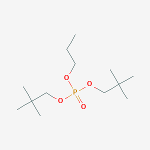 molecular formula C13H29O4P B14648089 Bis(2,2-dimethylpropyl) propyl phosphate CAS No. 52056-59-4