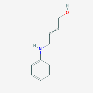 molecular formula C10H13NO B14648096 4-Anilinobut-2-en-1-ol CAS No. 53780-73-7