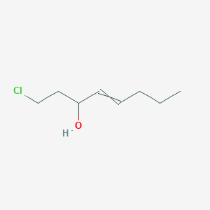 molecular formula C8H15ClO B14648103 1-Chlorooct-4-en-3-ol CAS No. 52418-79-8