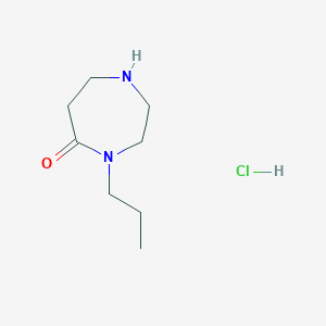 molecular formula C8H17ClN2O B1464811 4-Propyl-1,4-diazepan-5-one hydrochloride CAS No. 1241675-80-8